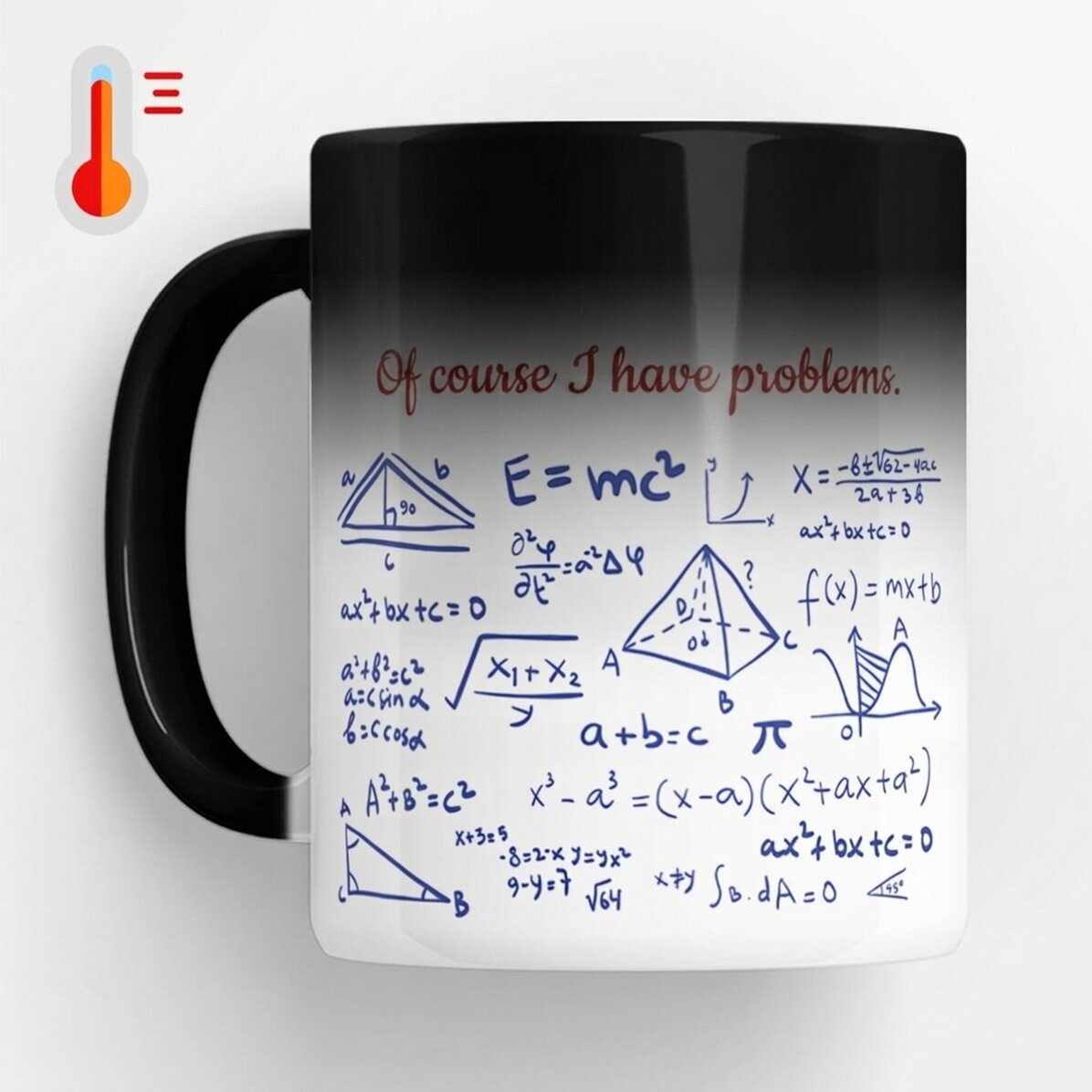 Tazza termosensibile personalizzata con messaggio - Insegnante di matematica