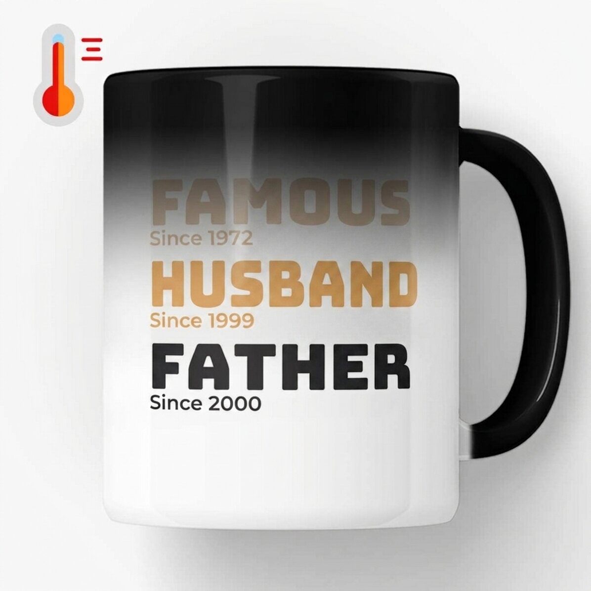 Tazza termosensibile personalizzata con testo - La storia di mio padre