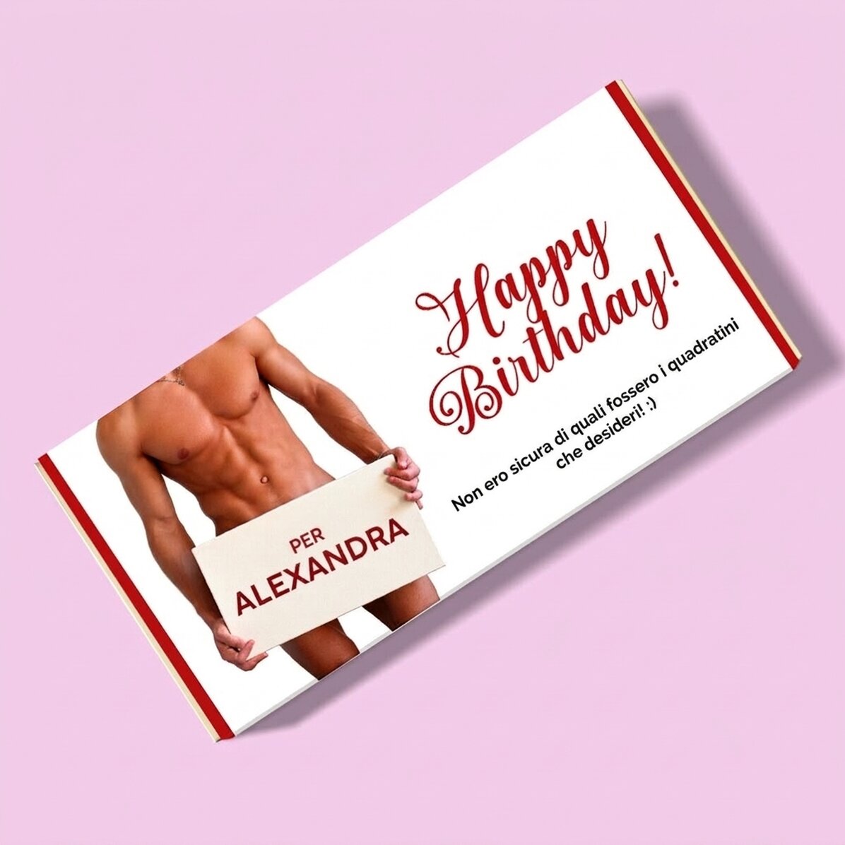 Cioccolato personalizzato con messaggio - Hot