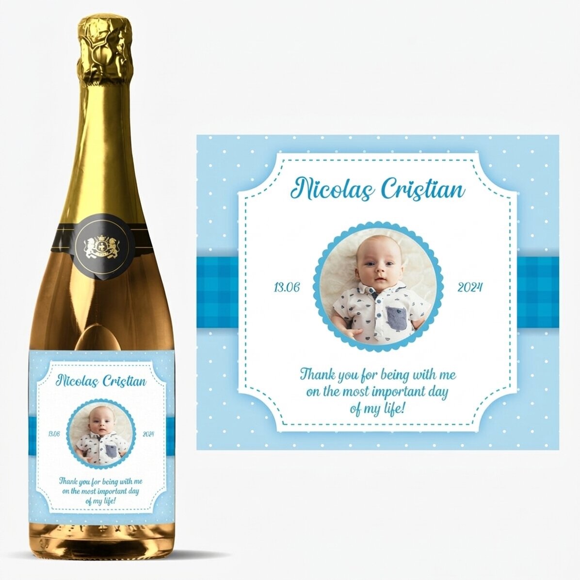 Spumante personalizzato con scritta - Baby Boy