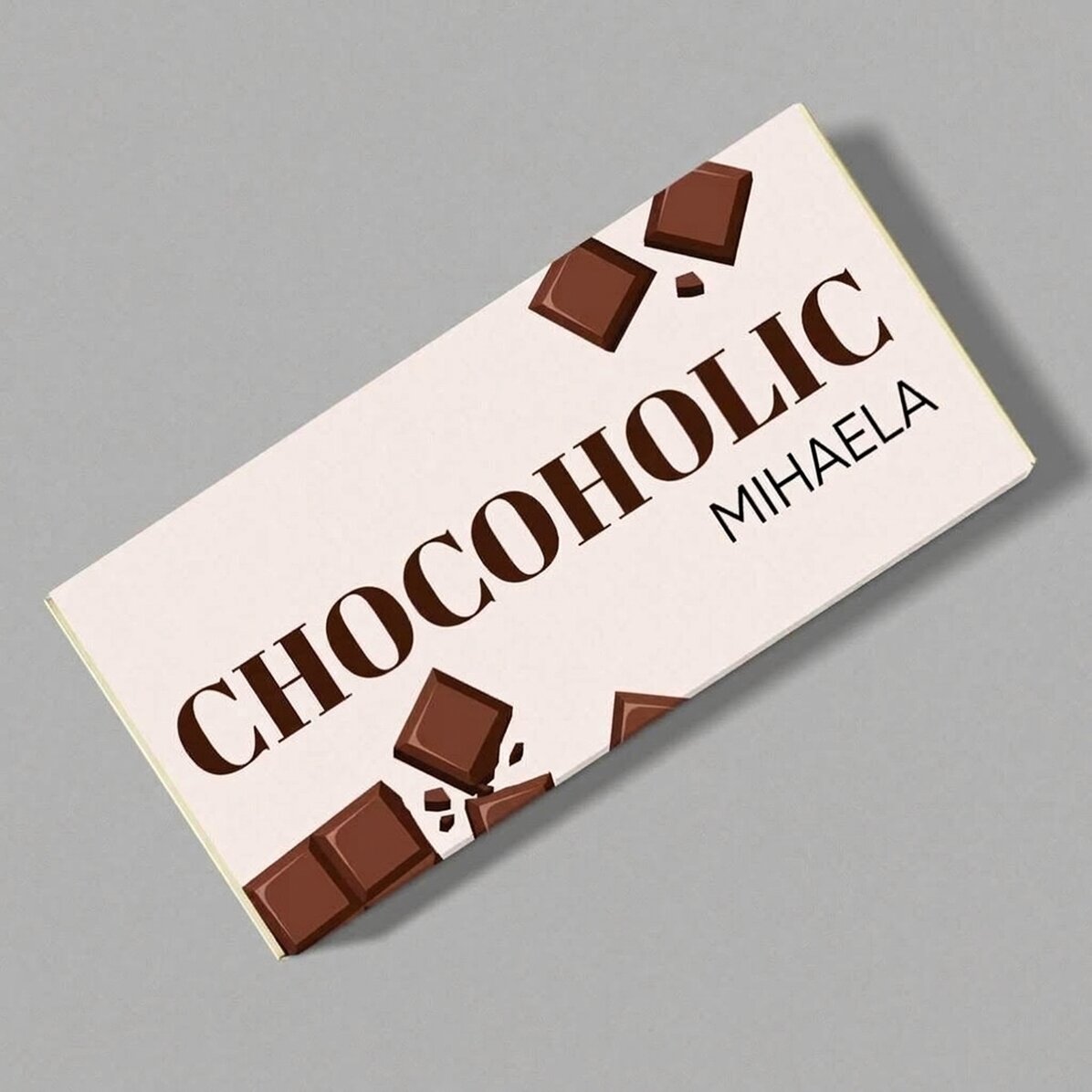 Cioccolato personalizzato con scritta - Chocoholic