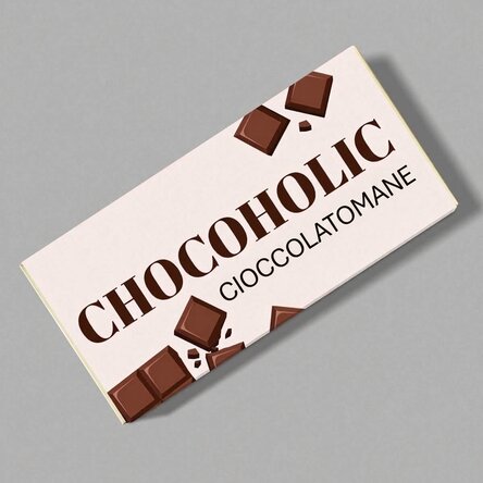 Cioccolato personalizzato con scritta - Chocoholic