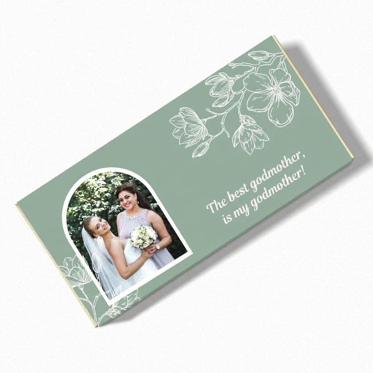 Cioccolato personalizzato con una foto e un messaggio - Flowers