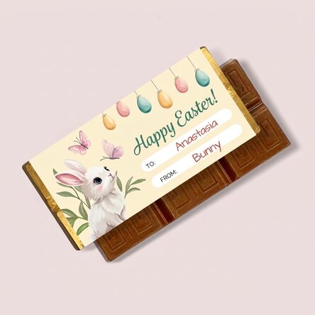 Mini tavoletta di cioccolato personalizzata con messaggio - Da Iepuras