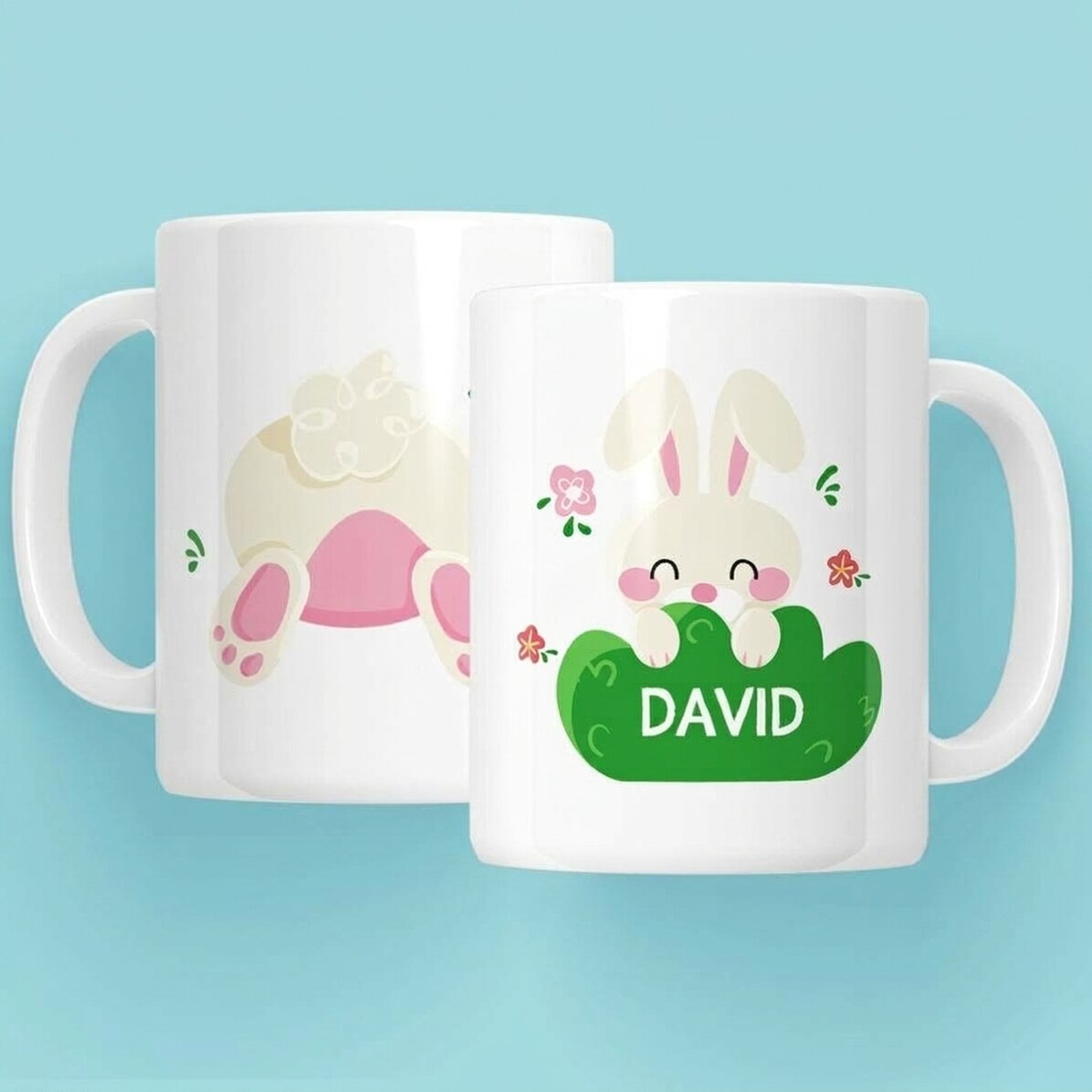 Tazza personalizzata con nome - Coniglietto carino