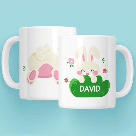 Personalised mug with name - Cute bunny