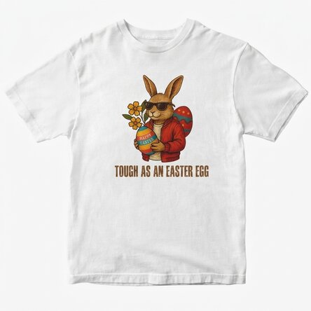 Personalised cotton T-shirt for Easter - Cool bunny
