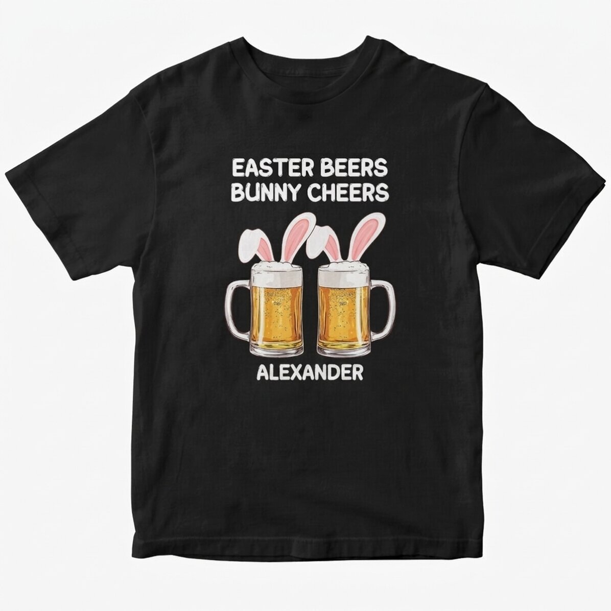 Maglietta in cotone personalizzata con scritta - Easter cheers