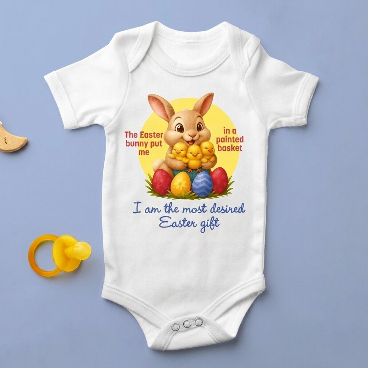 Body per bambini personalizzato con una scritta - Regalo di Pasqua