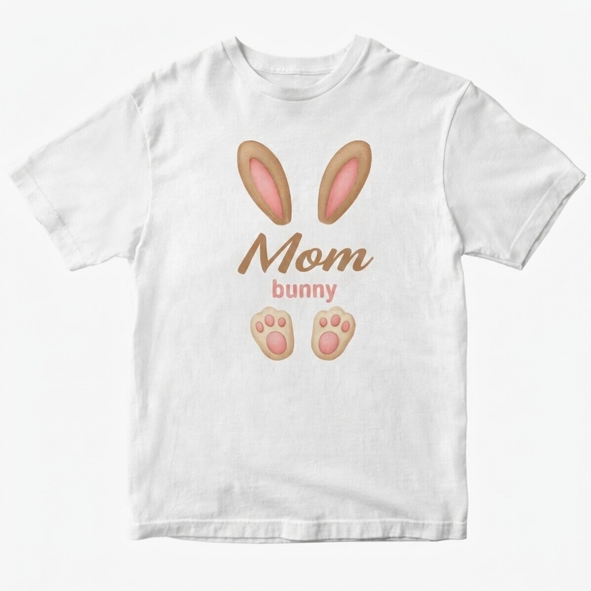 Maglietta in cotone personalizzata per Pasqua - Orecchie da coniglio