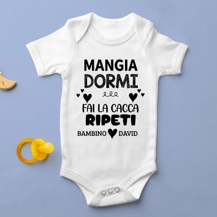 Body per bambini personalizzato con scritta - Repeat