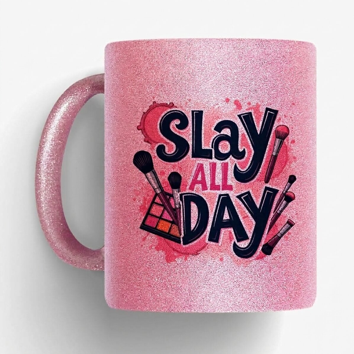 Tazza con glitter personalizzata con scritta - Slay