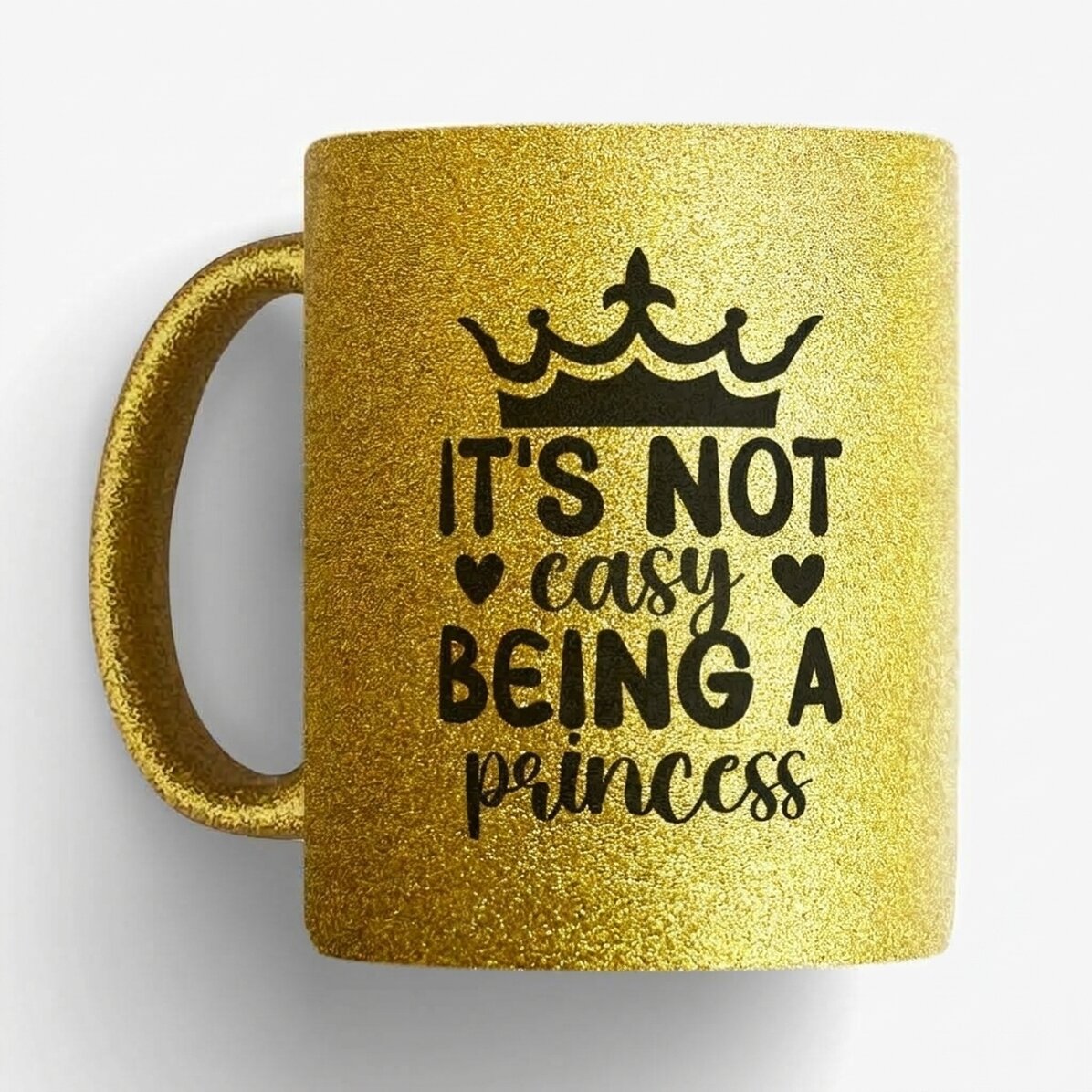 Tazza con glitter personalizzata con scritta - Princess