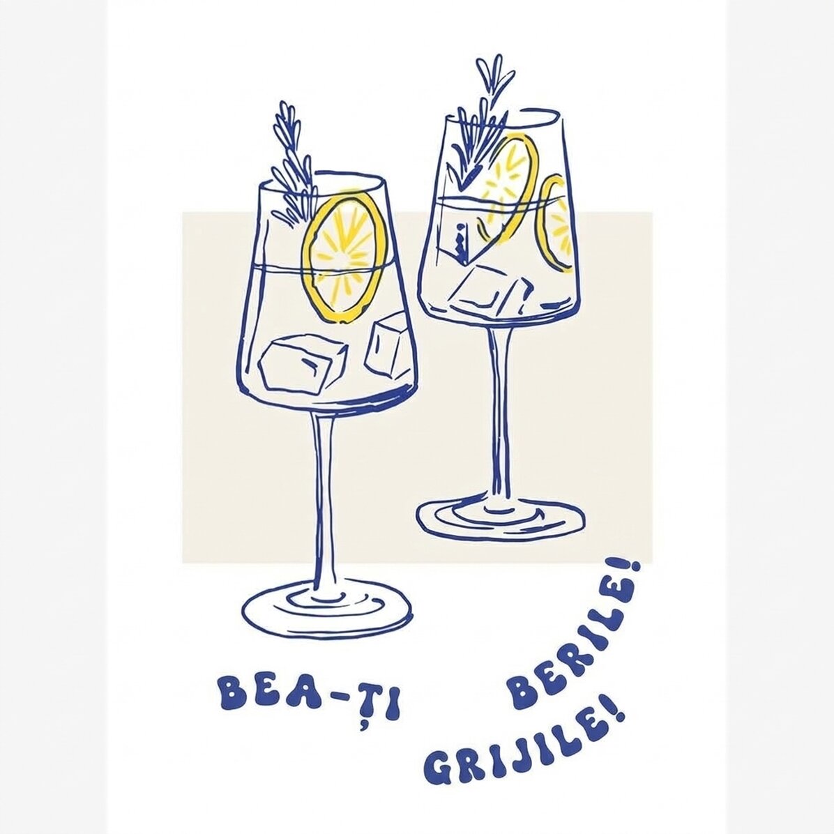 Poster "Drink away"