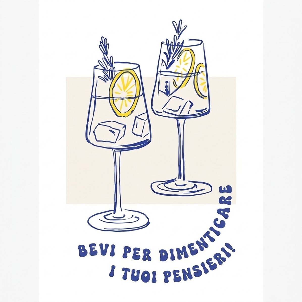 Poster "Drink away"