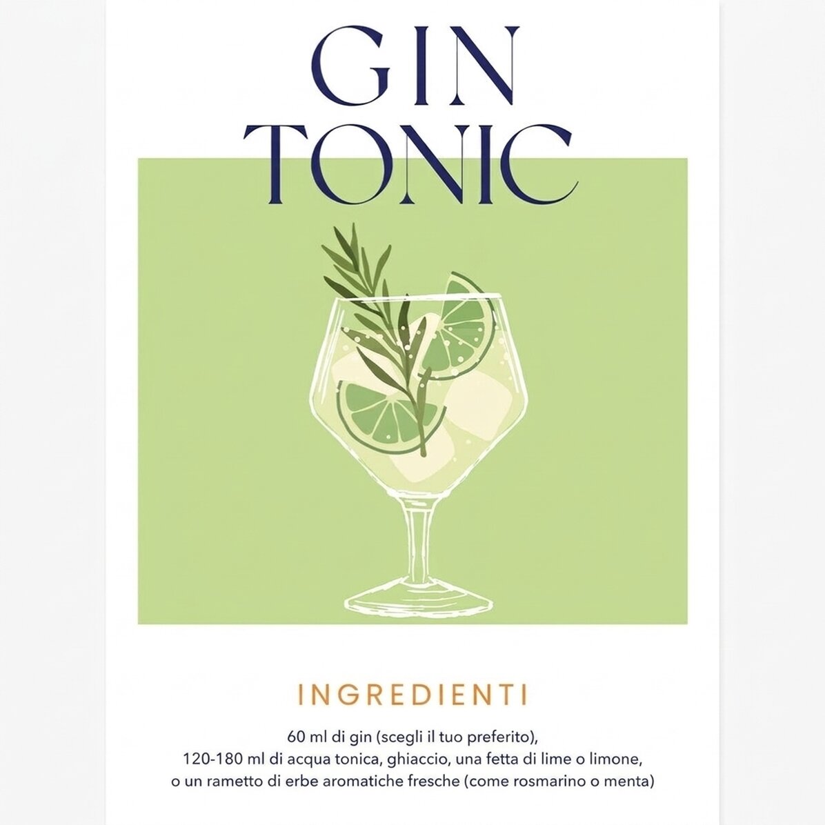 Poster Gin Tonic