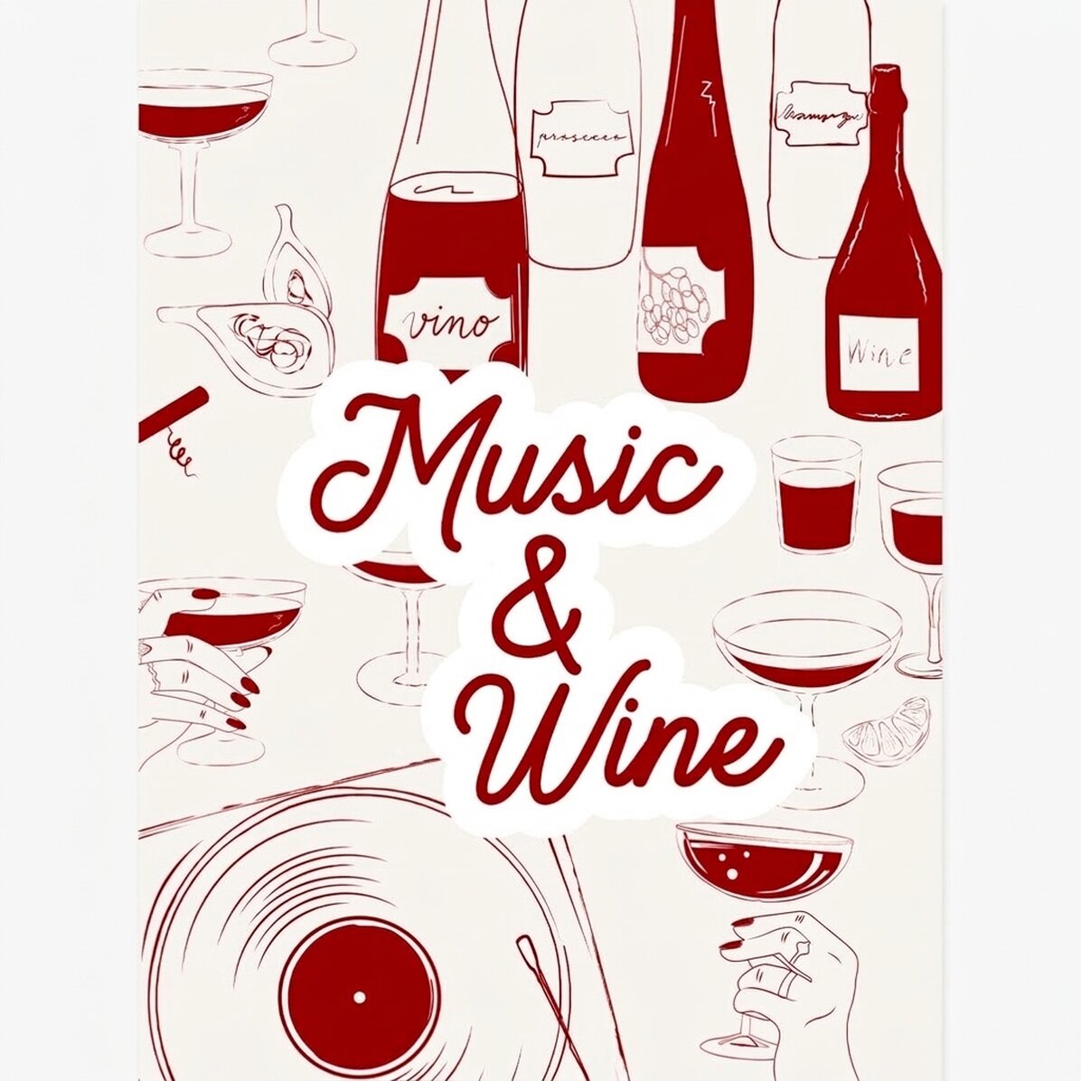 Poster Musica e Vino