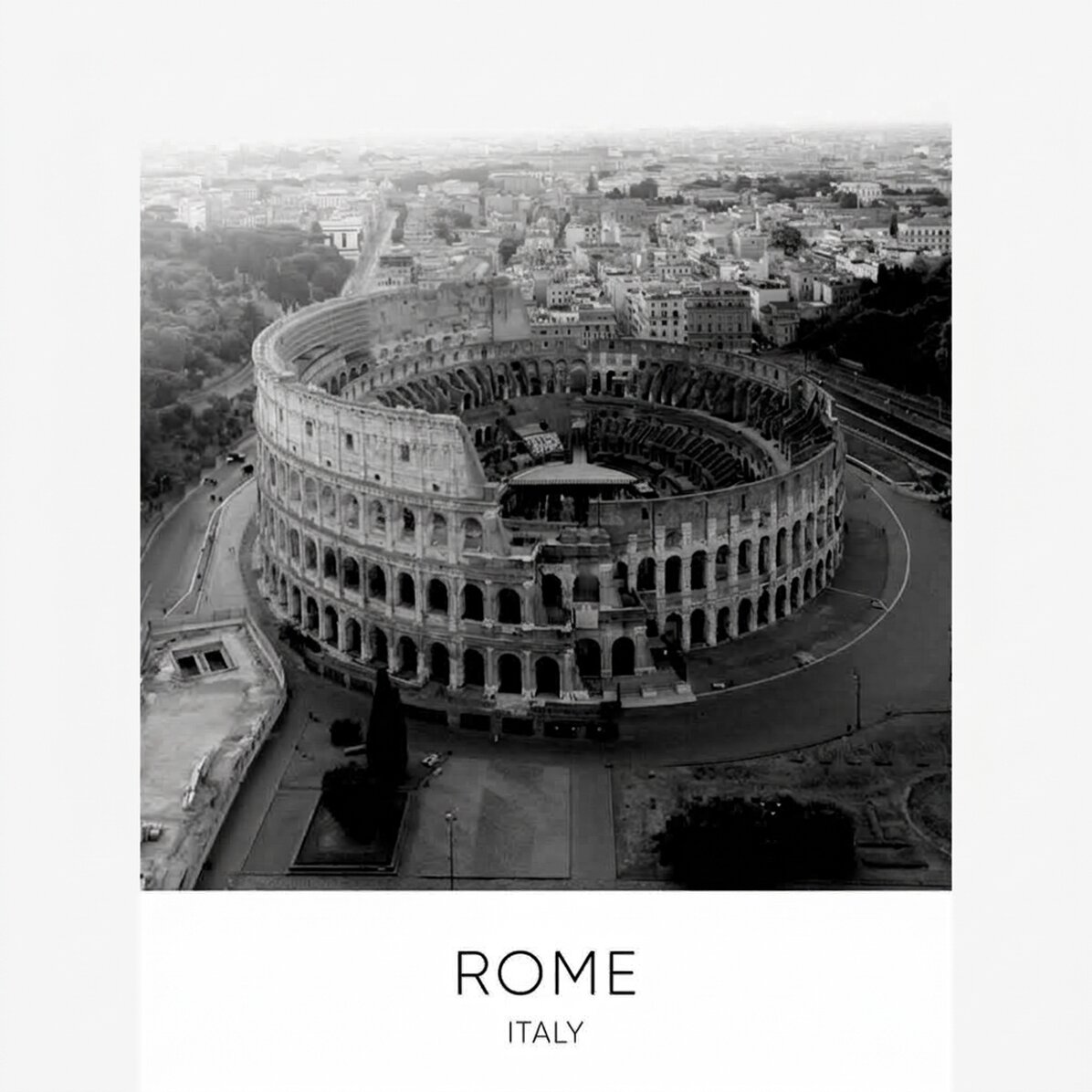 Poster del Colosseo di Roma, Italia