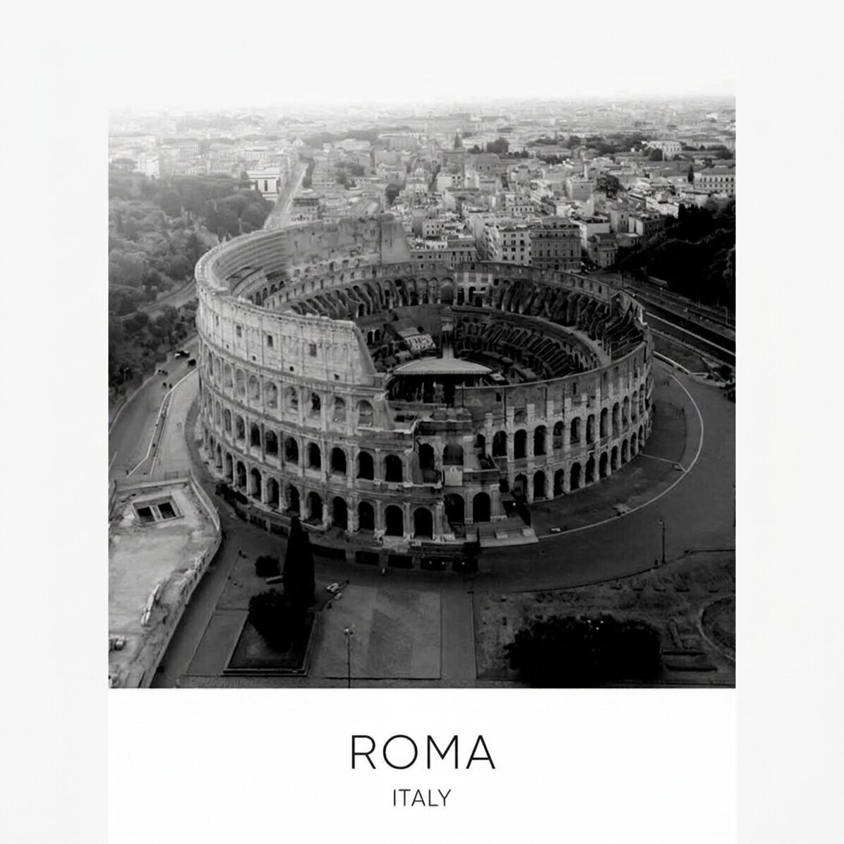 Poster del Colosseo di Roma, Italia