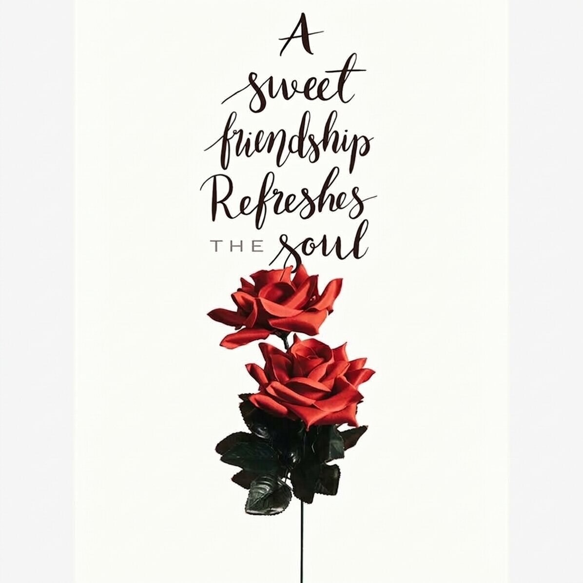 Poster “Amicizia con le rose”