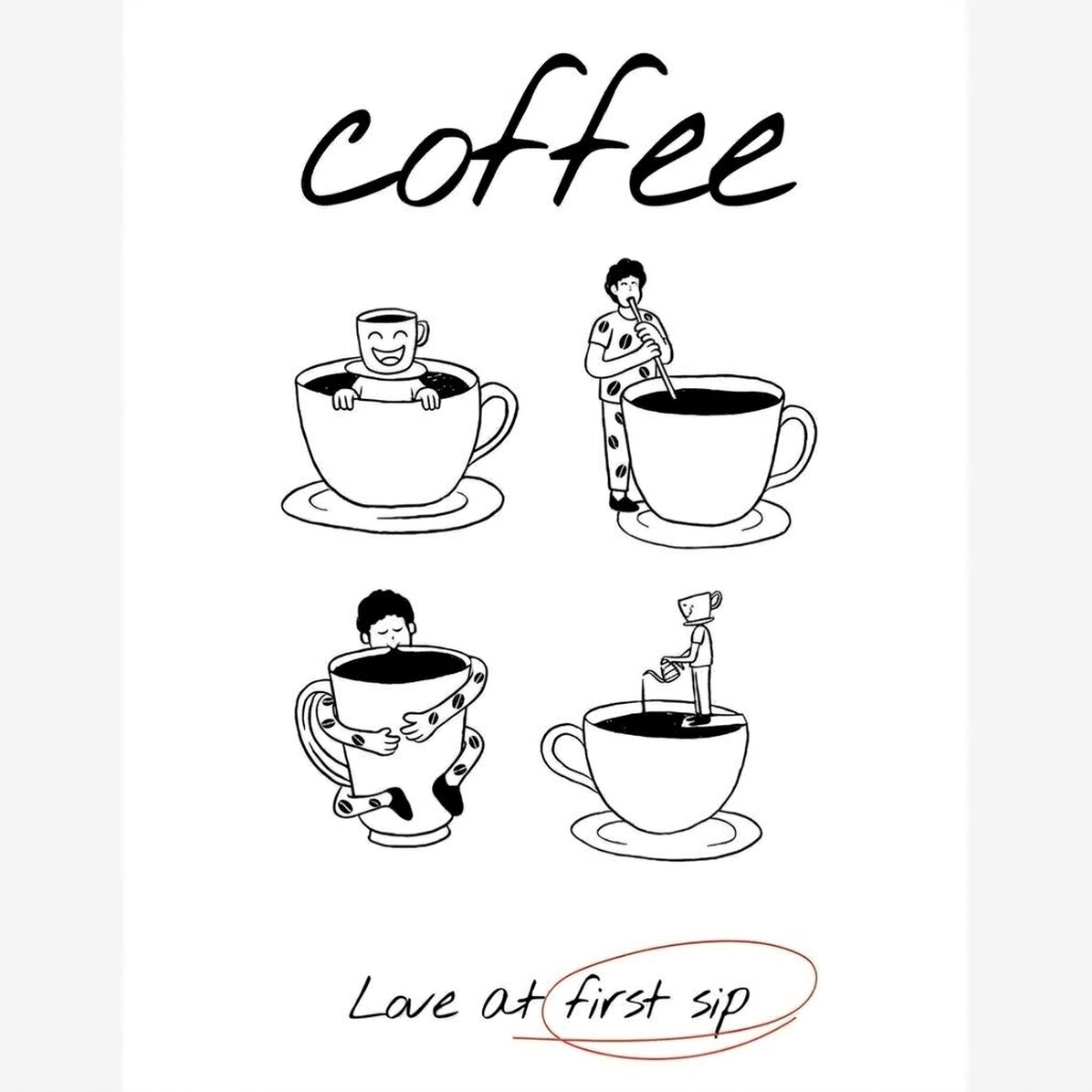 Poster “Coffee love”