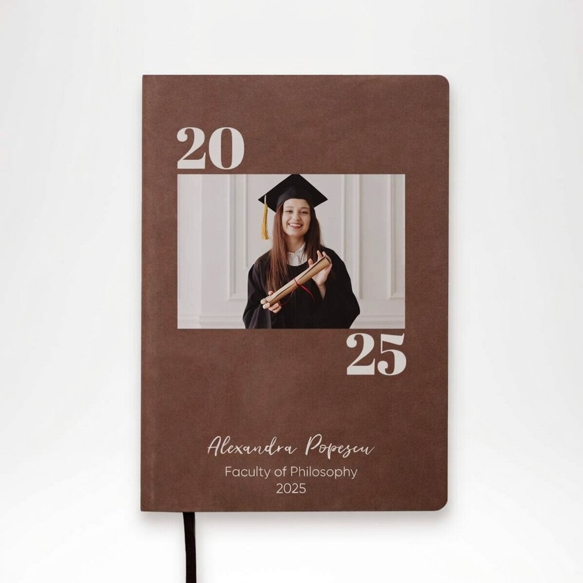 Agenda personalizzata con foto e messaggio - Laurea