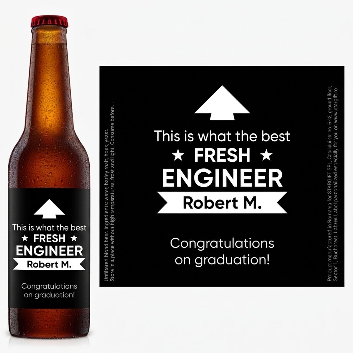 Birra personalizzata con messaggio - Ecco come appare