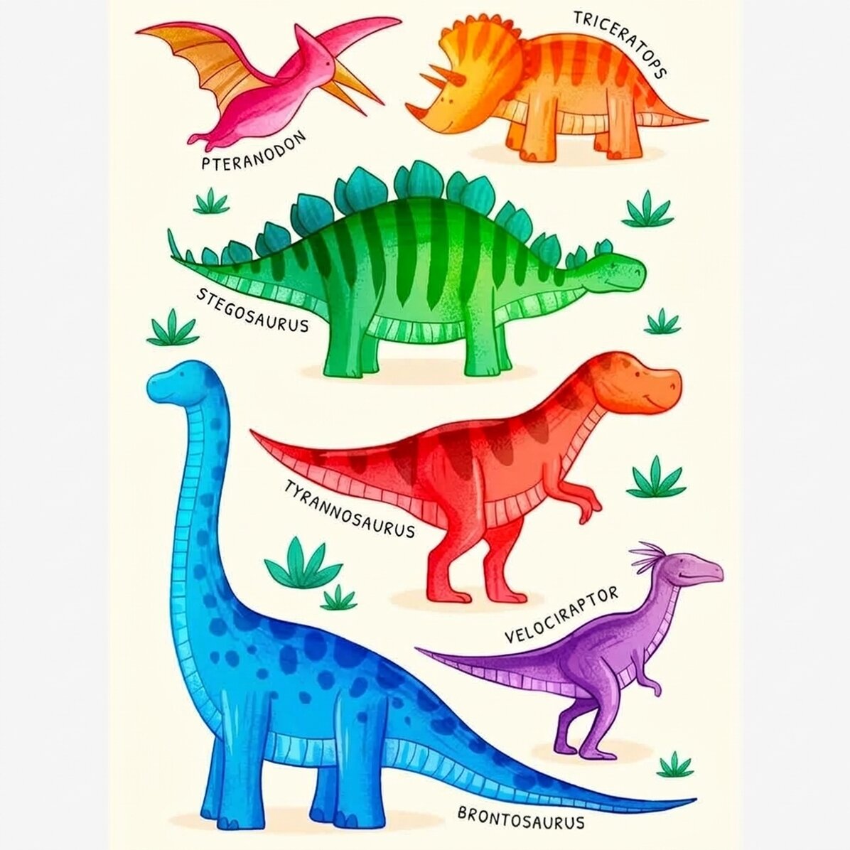 Poster sui dinosauri