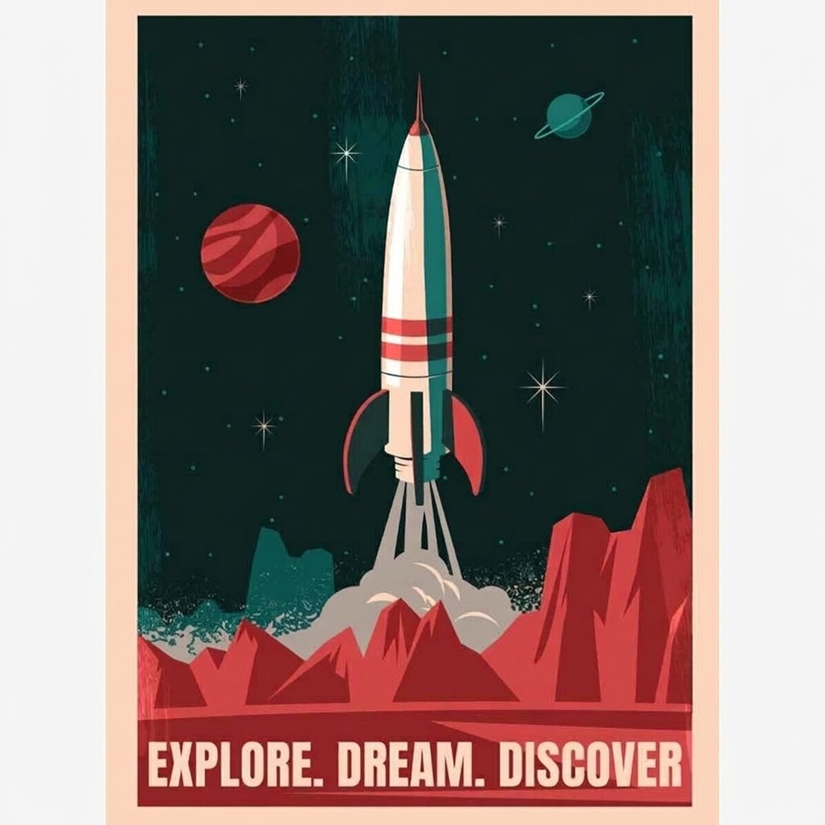 Poster “Razzo spaziale”