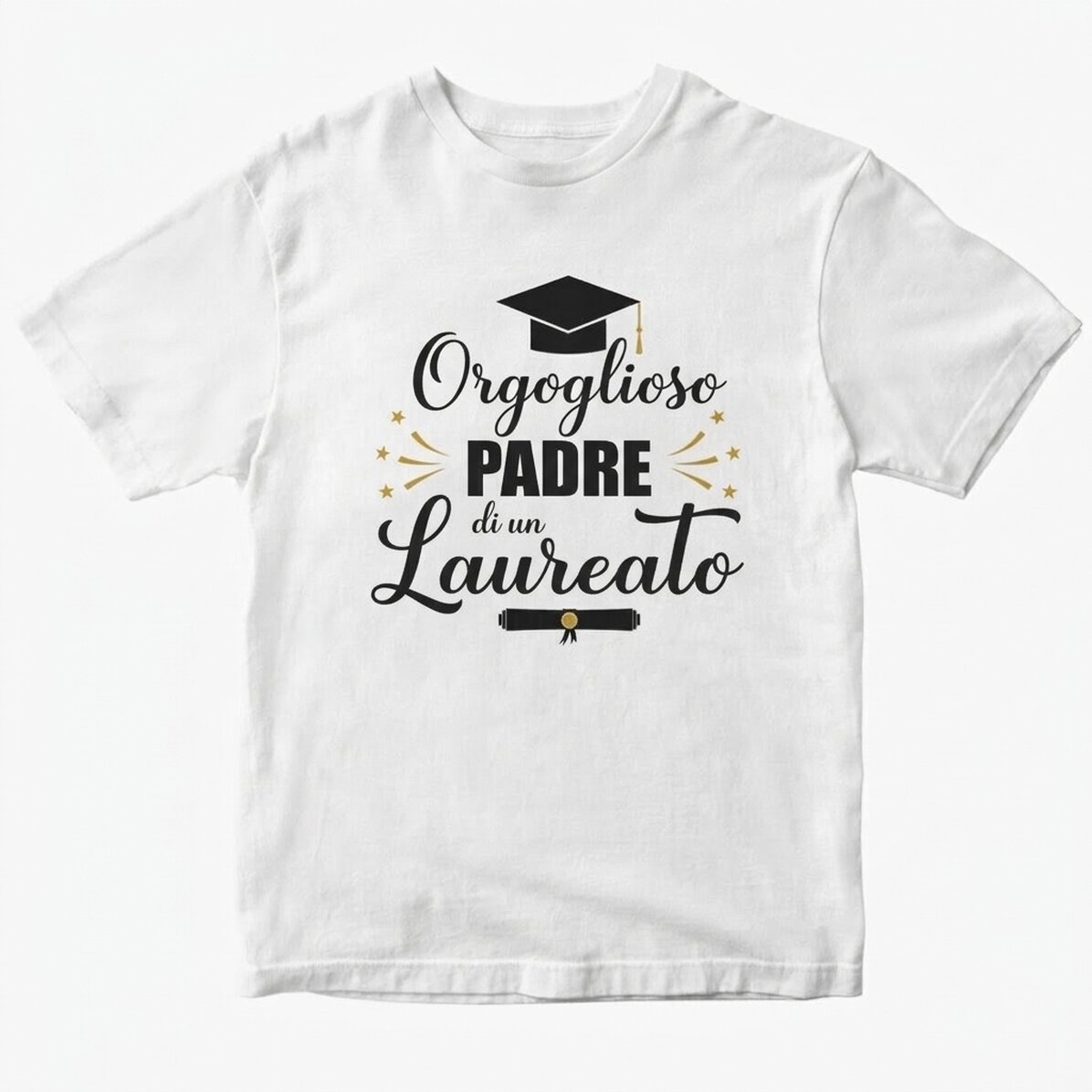 Maglietta in cotone personalizzata con scritta - Proud