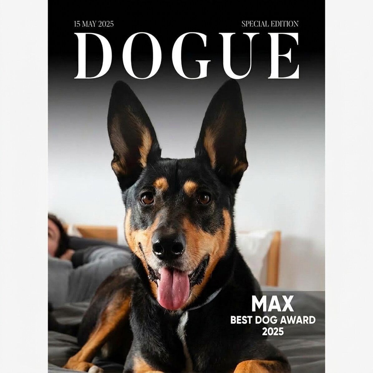 Poster personalizzato con foto e testo - Dogue
