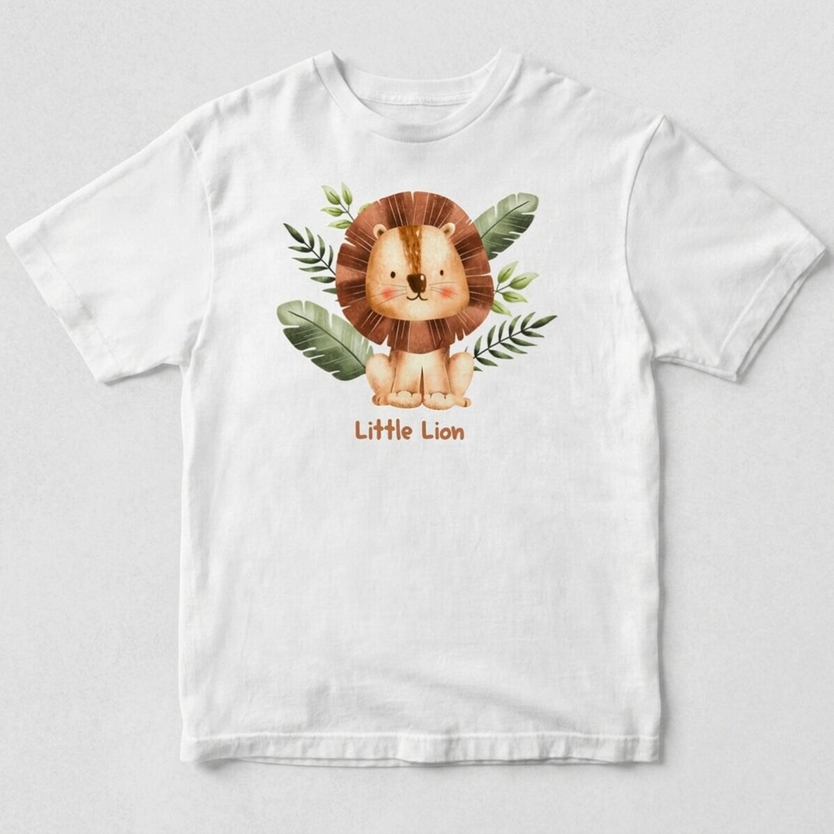 Maglietta in cotone personalizzata per bambini - Little Lion