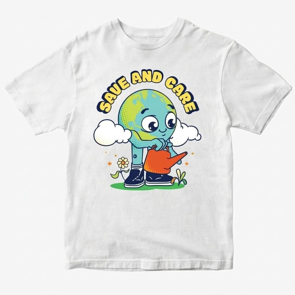 Maglietta in cotone personalizzata per bambini - Save and care