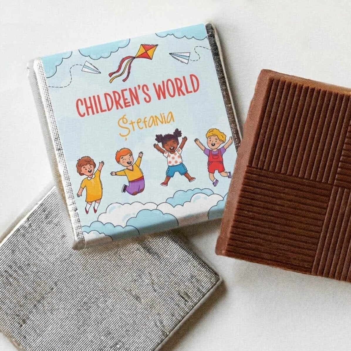 Mini cioccolatino personalizzato con messaggio - Il mondo dei bambini