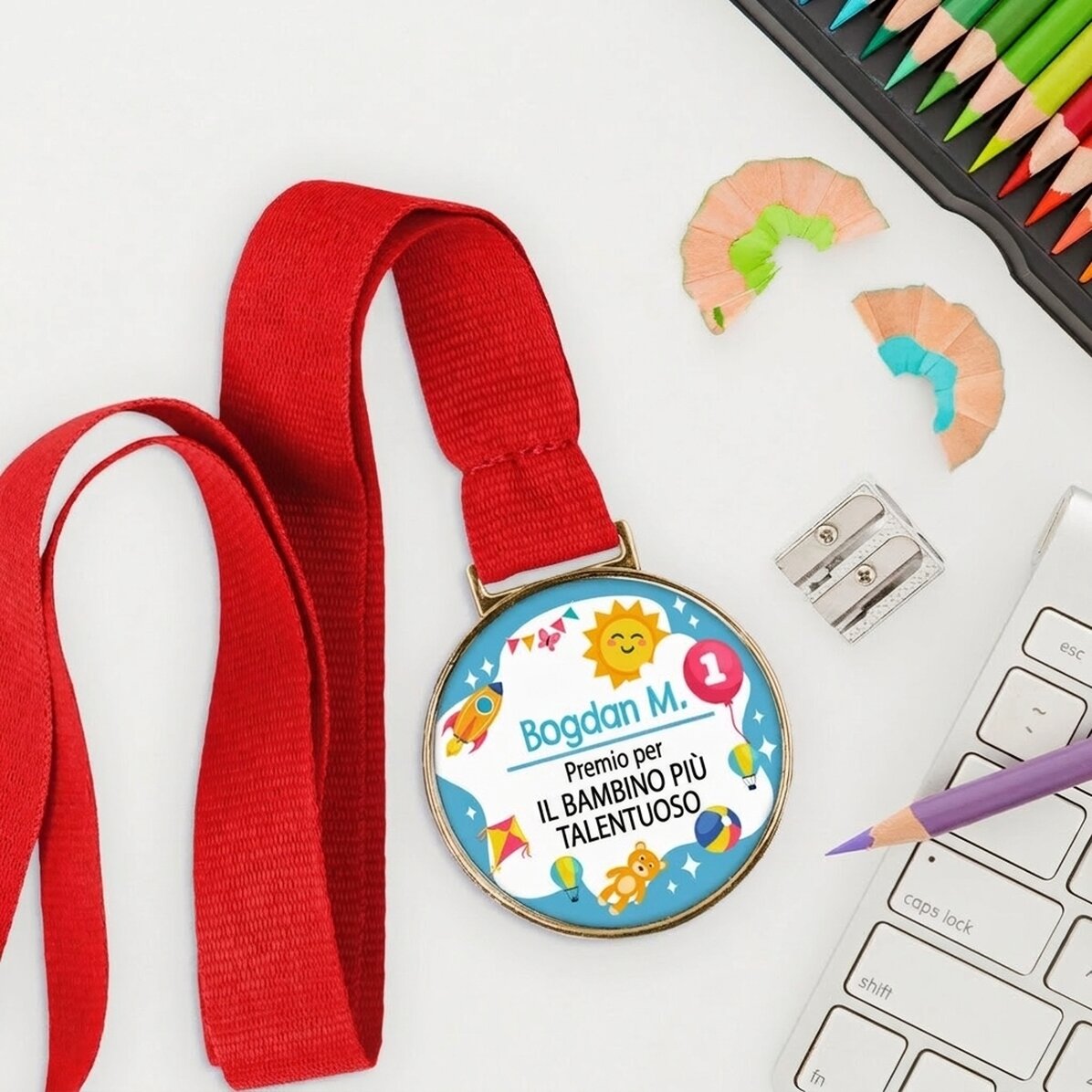 Medaglia personalizzata con scritta - Giornata dei bambini