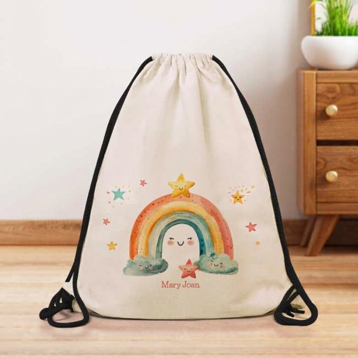 Zaino personalizzato con nome - Arcobaleno