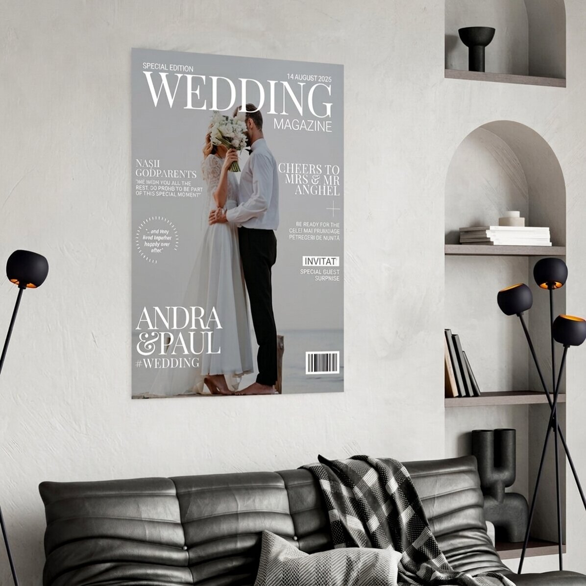 Poster personalizzato con foto e testo - Copertina di rivista