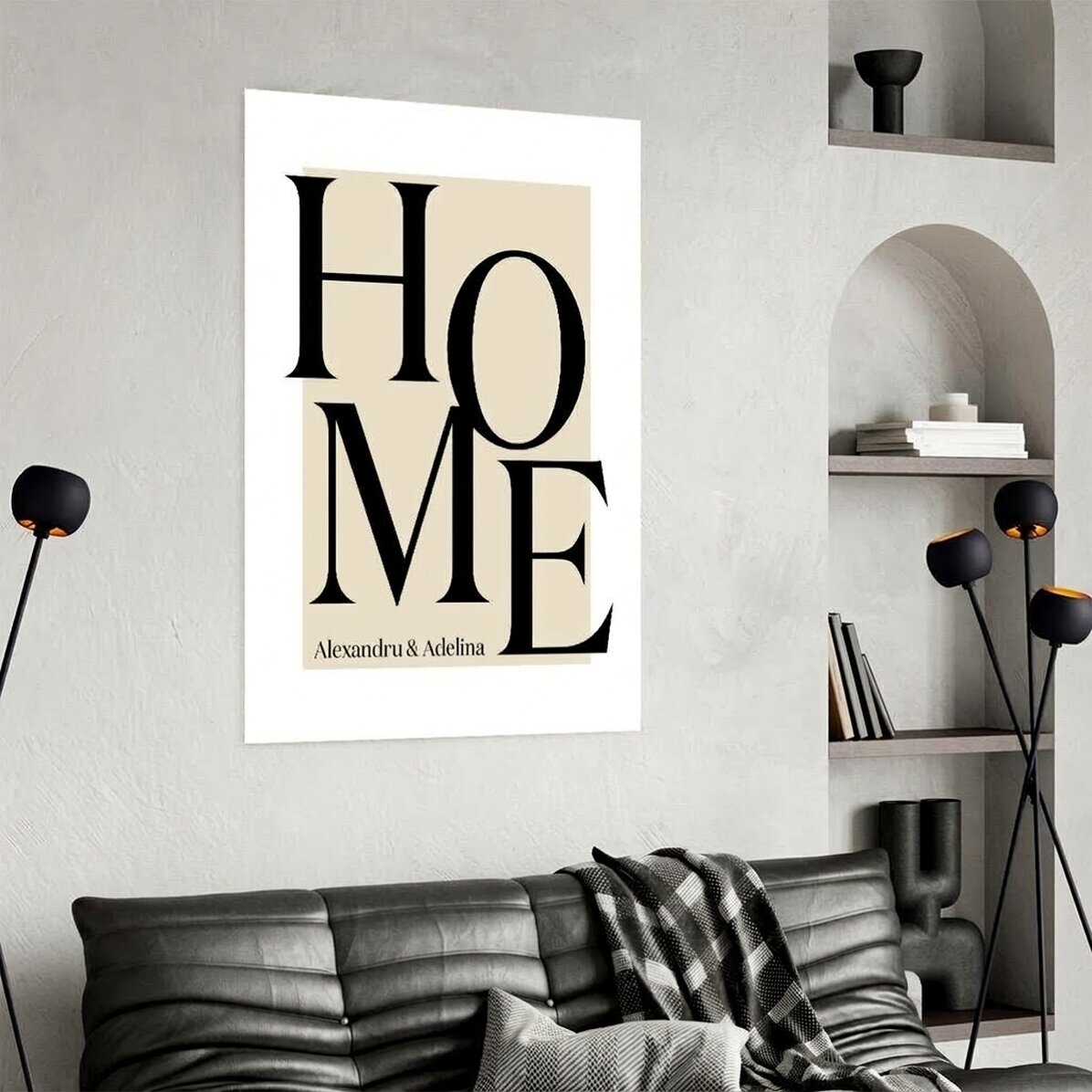 Poster personalizzato con testo - Home
