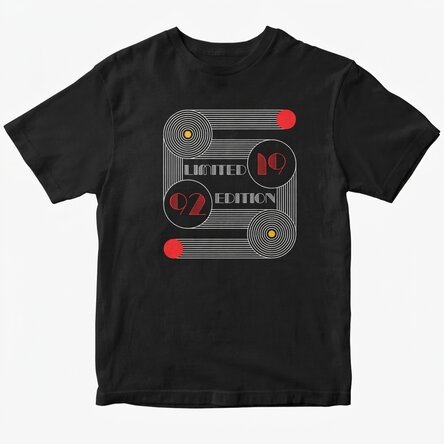 Maglietta in cotone personalizzata con scritta - Bauhaus Birthday