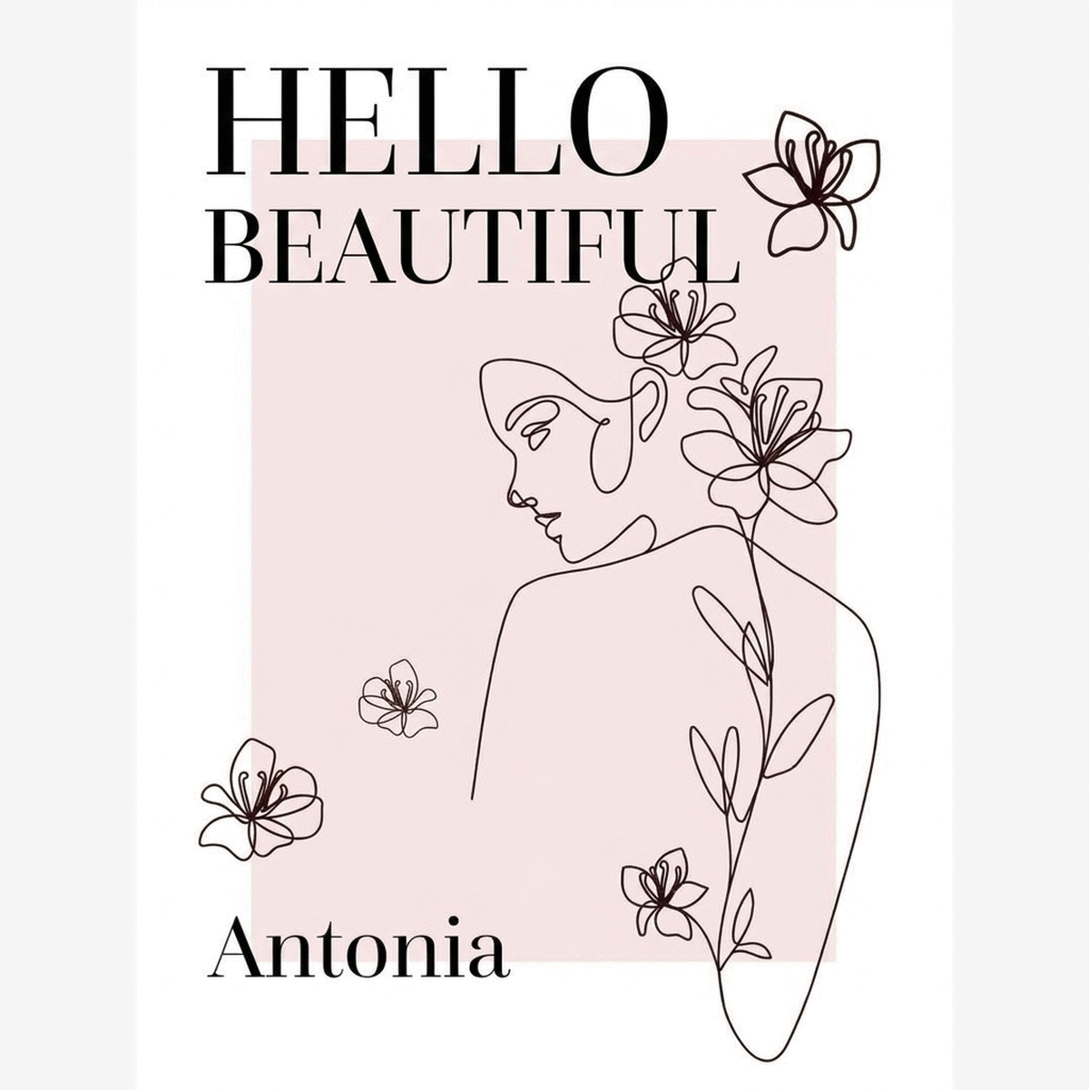 Poster personalizzato con testo - Ciao Bella