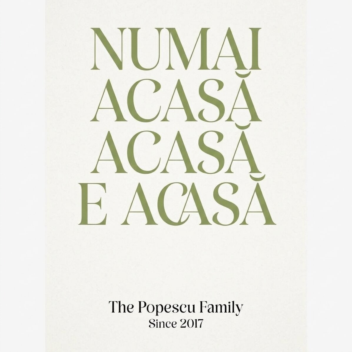 Poster personalizzato con messaggio - Home