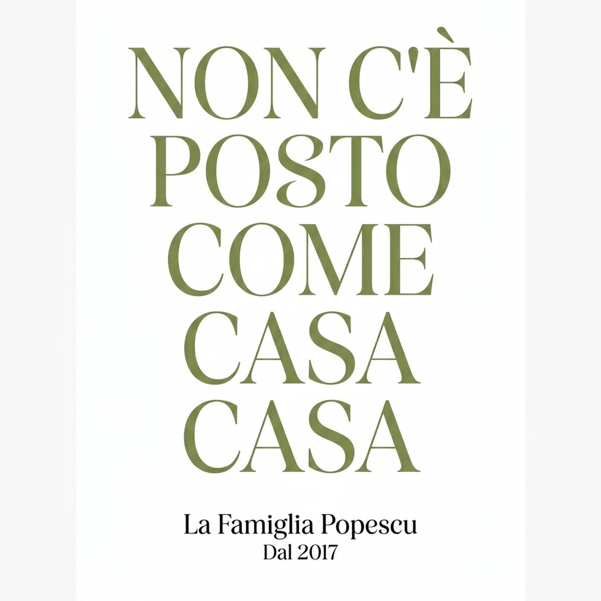 Poster personalizzato con messaggio - Home