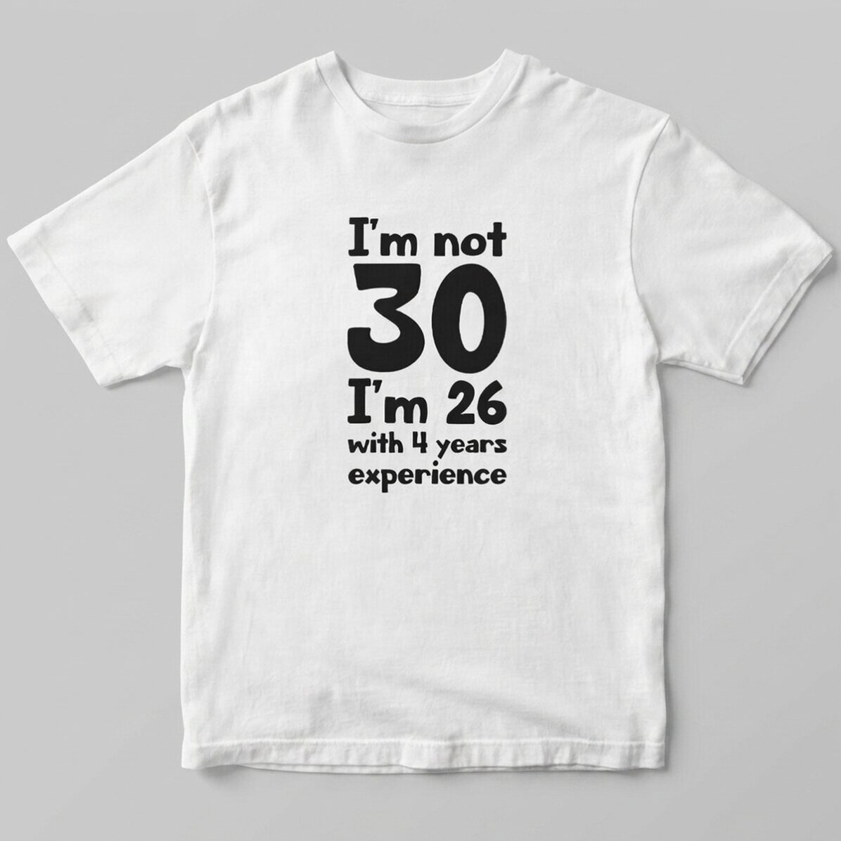 Maglietta in cotone personalizzata con scritta - Birthday