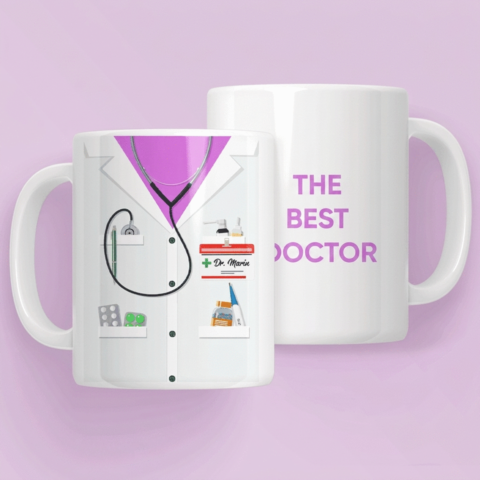 Tazza personalizzata con scritta - Per medici/dottori