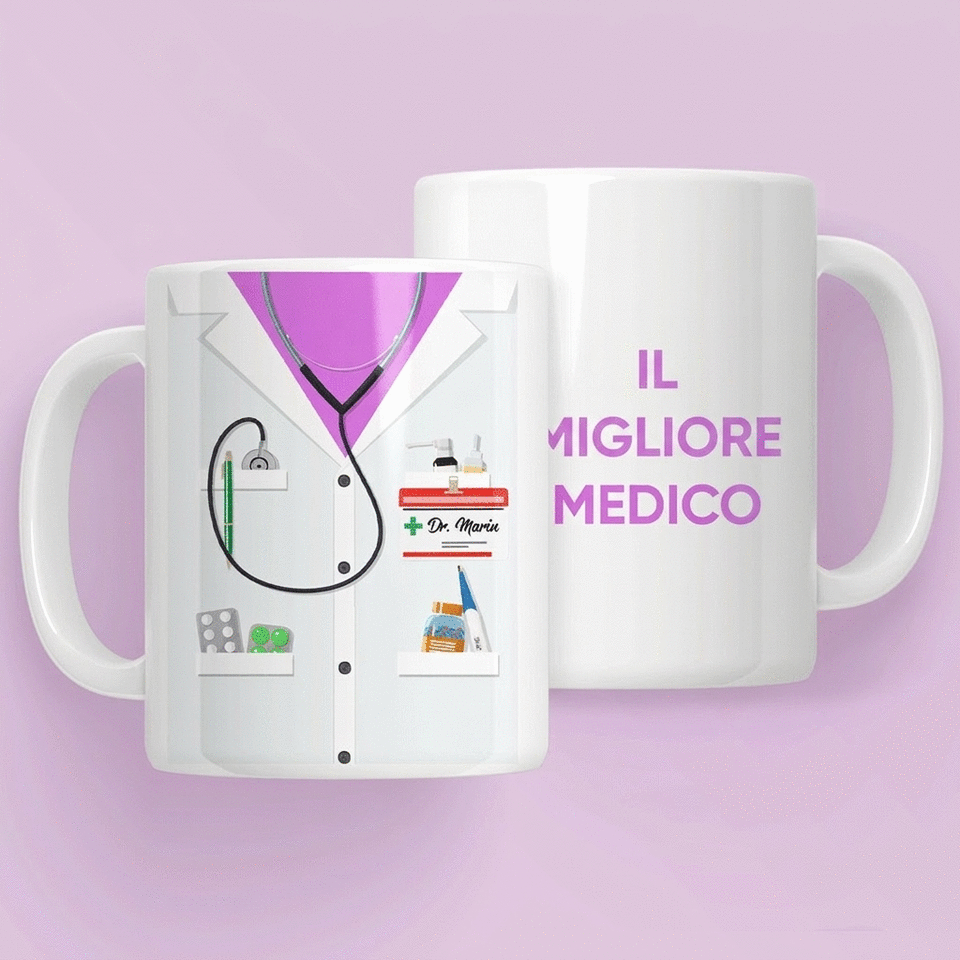 Tazza personalizzata con scritta - Per medici/dottori