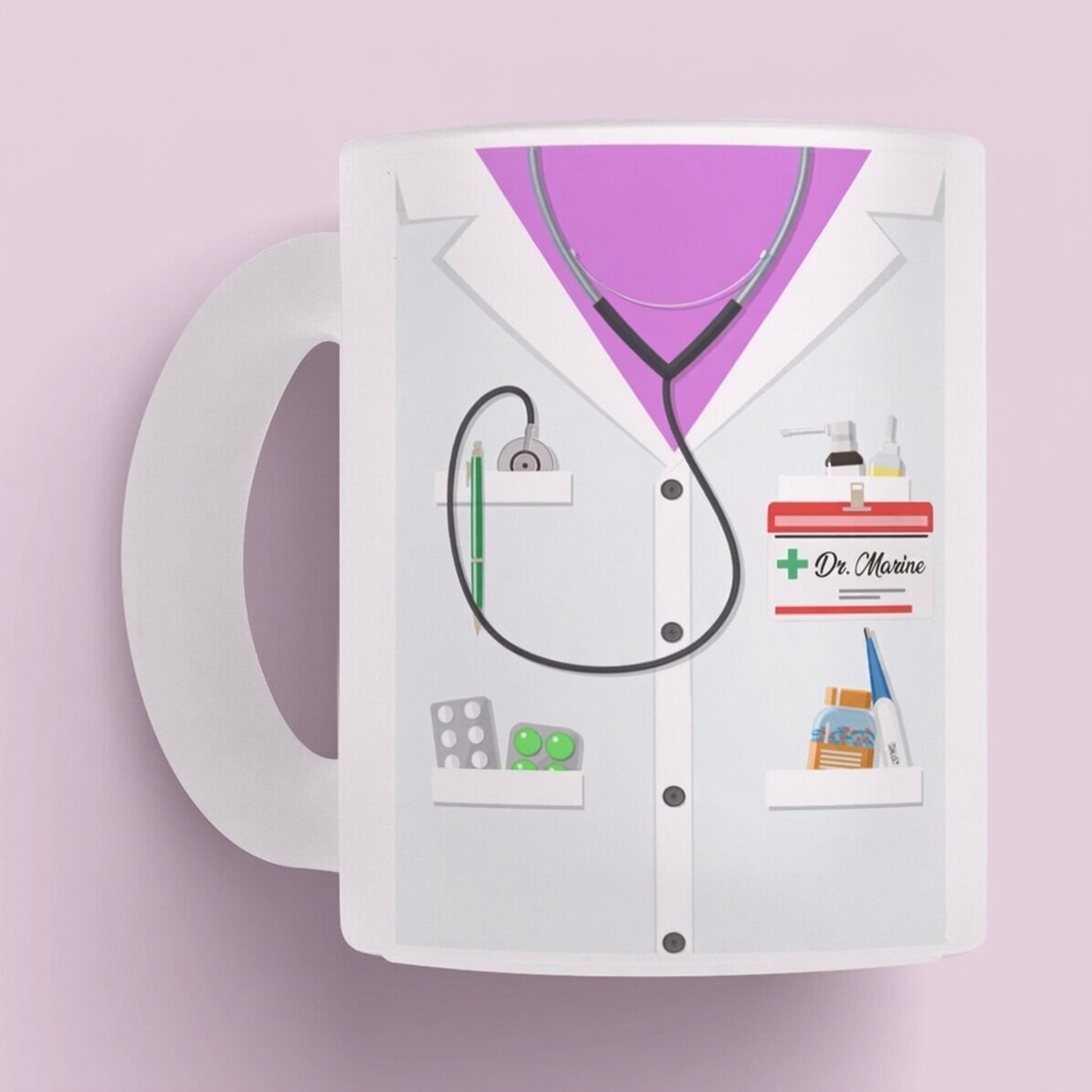 Tazza personalizzata con scritta - Per medici/dottori