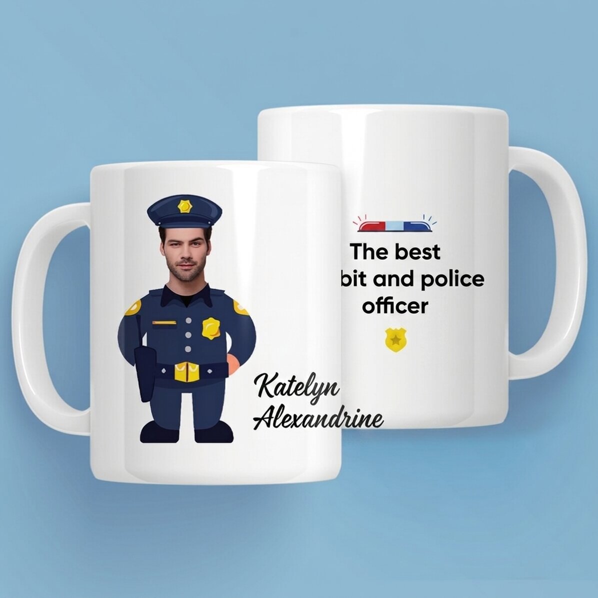 Tazza personalizzata con scritta - Per i poliziotti