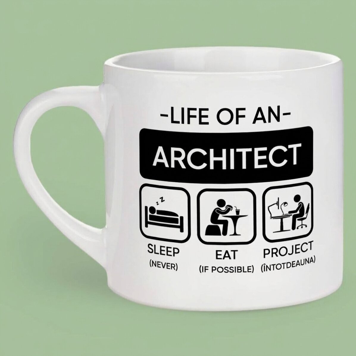 Tazza da caffè personalizzata con scritta - Architetto