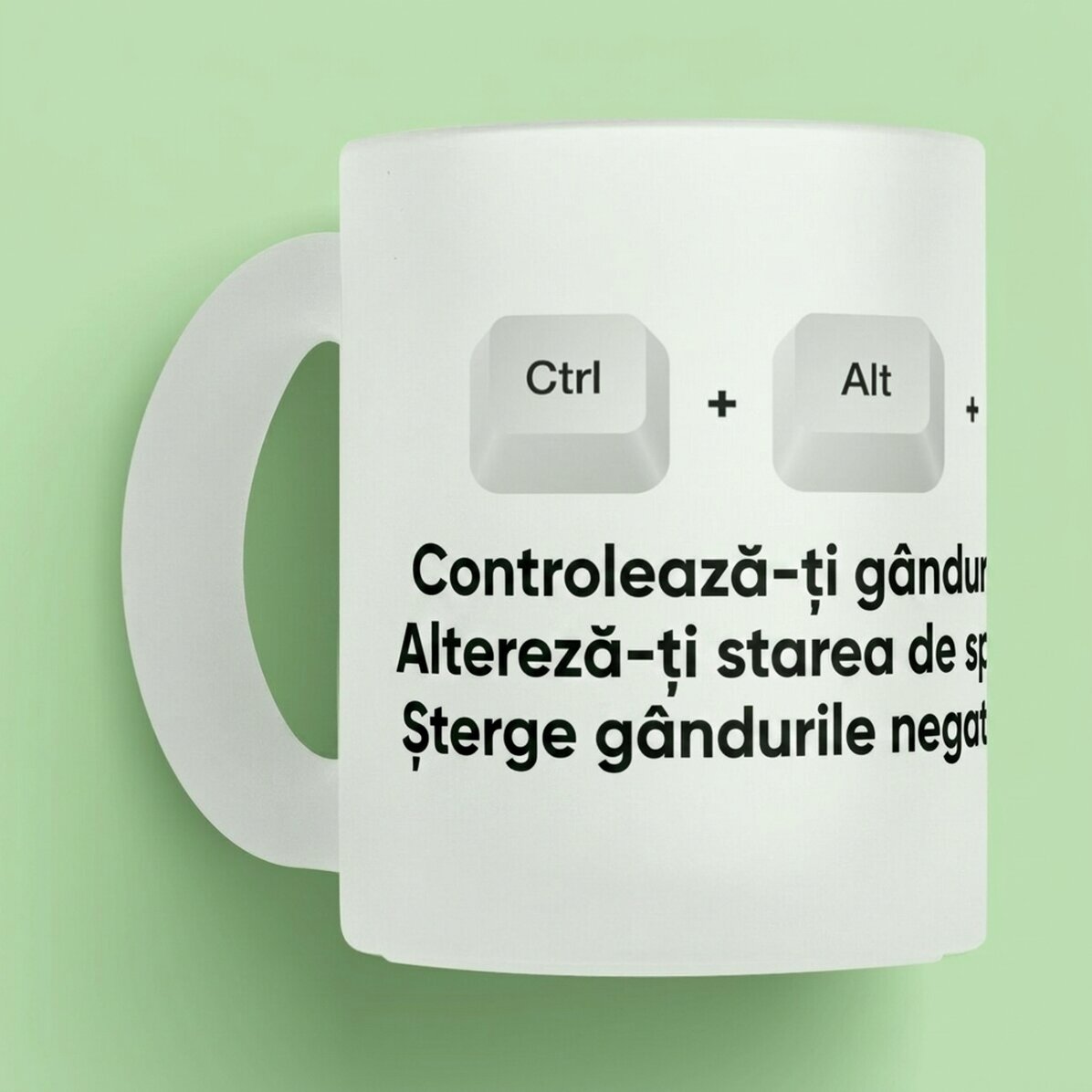 Tazza personalizzata con scritta - Ctrl + Alt + Del