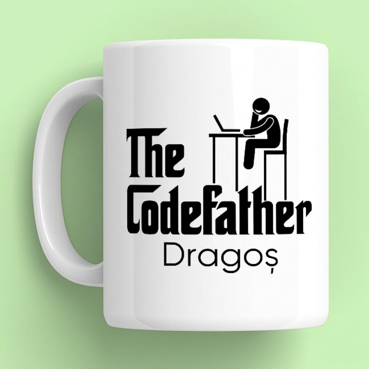 Tazza personalizzata con nome - The codefather